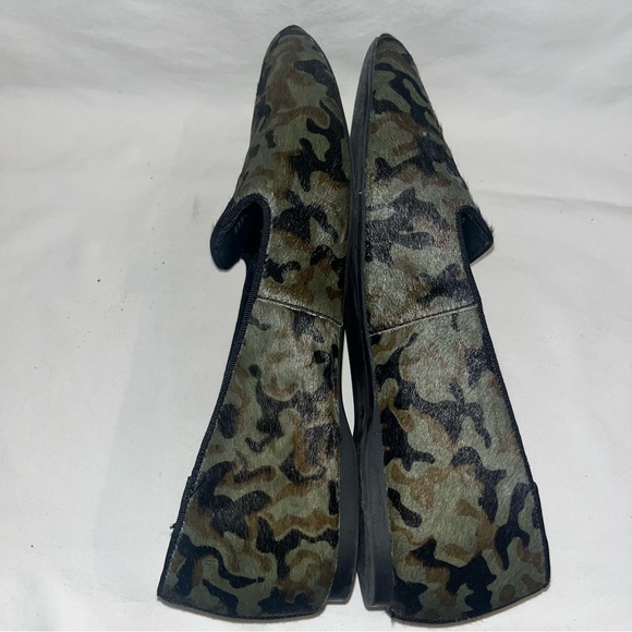 Birdies Blackbird Camo Loafers | Luxe Calf Hair Slip On | Cool Girl Casual - Picture 5 of 9